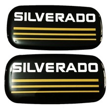 2pc Silverado Cab Emblem Nameplate Roof Pillar For Ck Series Truck 15036132