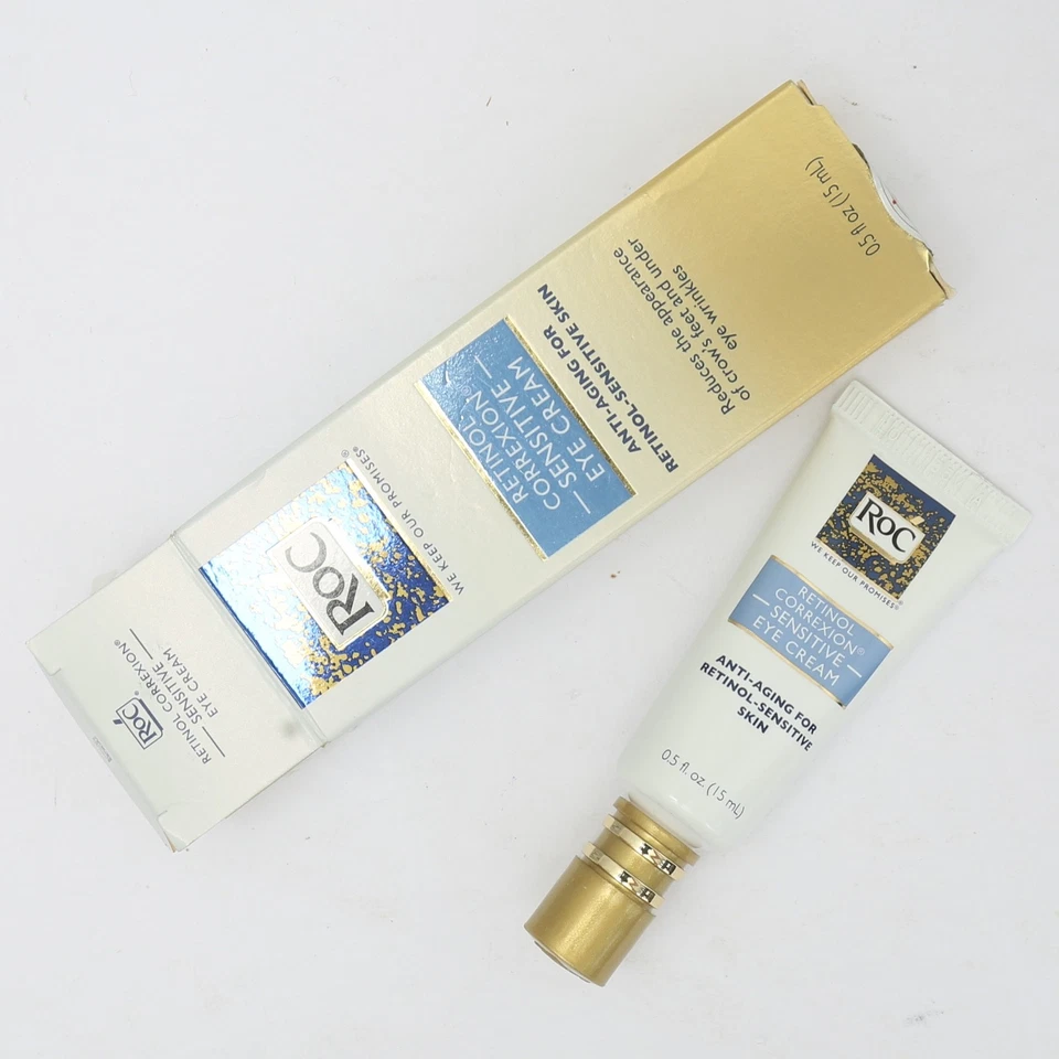 RoC Retinol Correxion Sensitive Eye Cream Anti Aging Retinol .5 oz NOS - Image 3 of 4