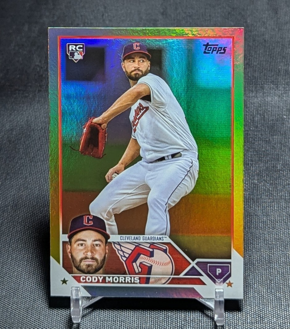 Cody Morris Gold Foil Rookie RC 2023 Topps Series 2 Card 507 Cleveland Guardians