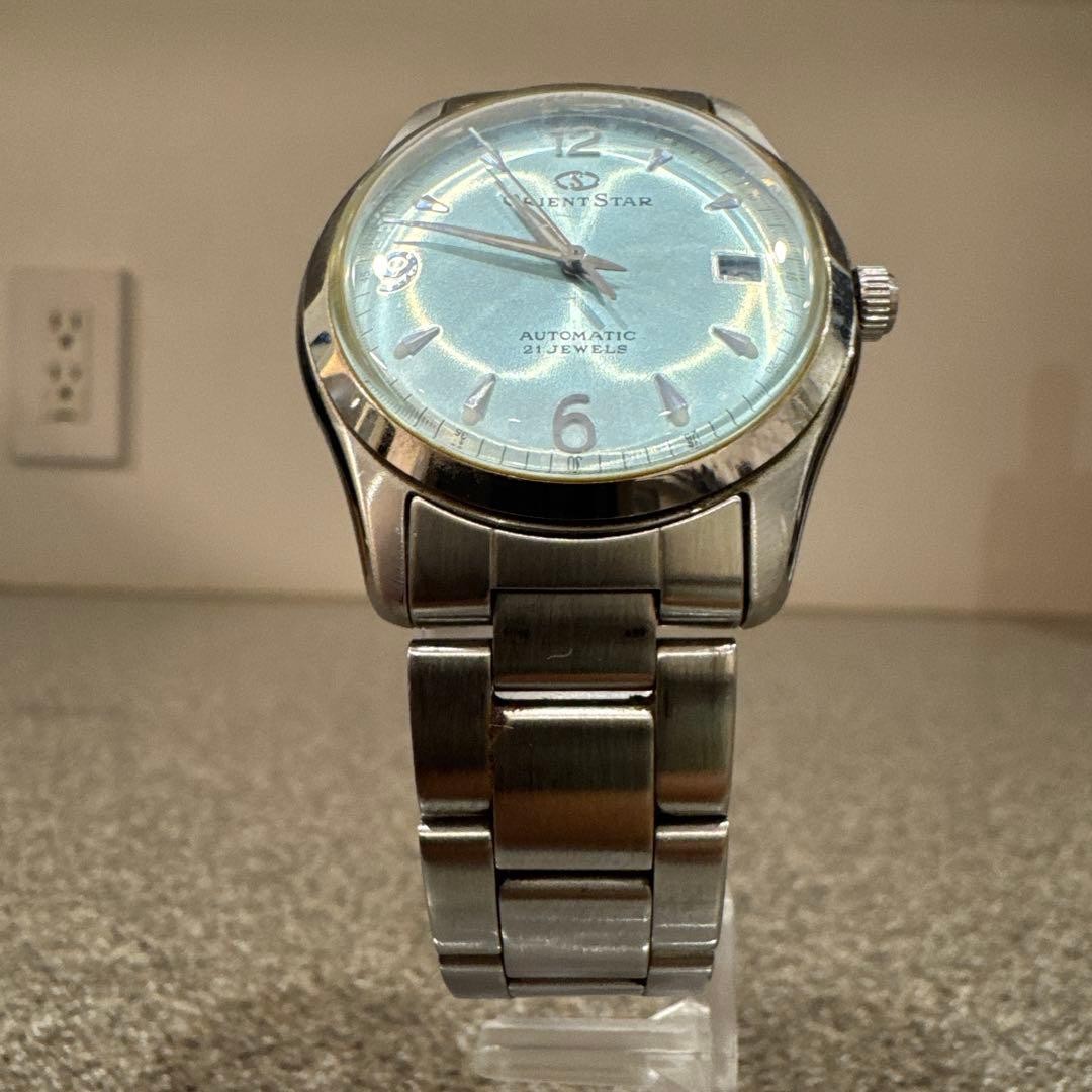 ORIENT STAR Automatic Watch Silver Light Blue Dia… - image 4