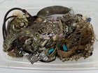 Vintage - Now Jewelry Costume Lot Craft Broken Damaged Rhinestones Beads 7.2lb