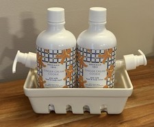 BEEKMAN 1802 GINGER CREAM COOKIE Goat Milk Hand/Body Wash  Hand/Body Lotion Set