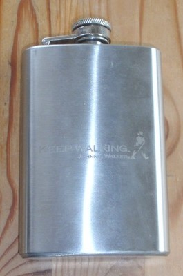 gebrauchter Flachmann Johnnie Walker Edelstahl, 5 OZ