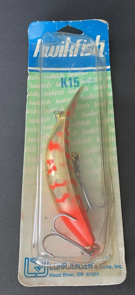 Luhr-Jensen Kwikfish K15 Pre Rapala HECHO EN EE. UU. 04/01 Dedo Dorado Foto 2 de 4