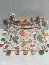 Taggies Mary Meyer Dinosaur Baby Security Blanket Lovey Orange Born Wild 11"