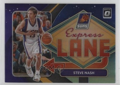 2020-21 Panini Donruss Optic Express Lane Purple Prizm Steve Nash #20 HOF 0xu1