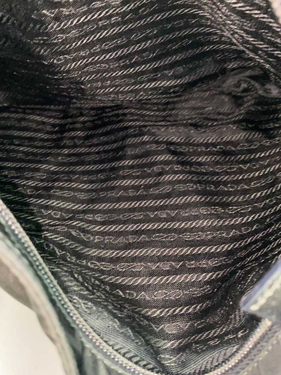 PRADA Shoulder Bag Nylon BLK Solid Triangle Logo - image 6
