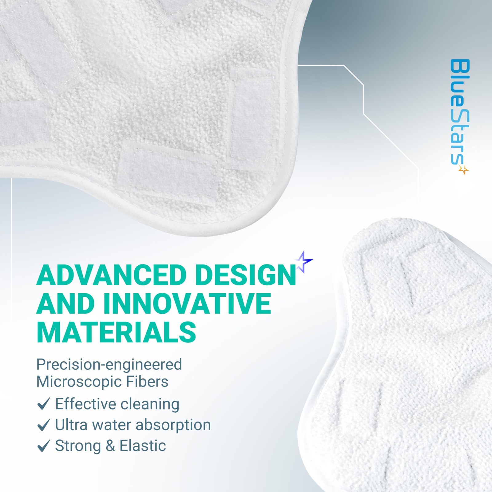 8 Pack Replacement Pads Compatible with H2O H20 Steam Mop X5 - Washable& Reusabl