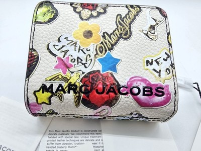 Marc Jacobs Mini Compact Wallet Limited Edition White New 100% Authentic MK26034
