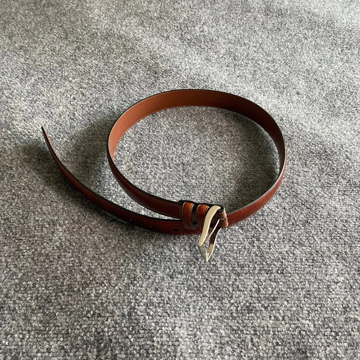 Perry Ellis Leather Brown Belts for Men for sale | eBay