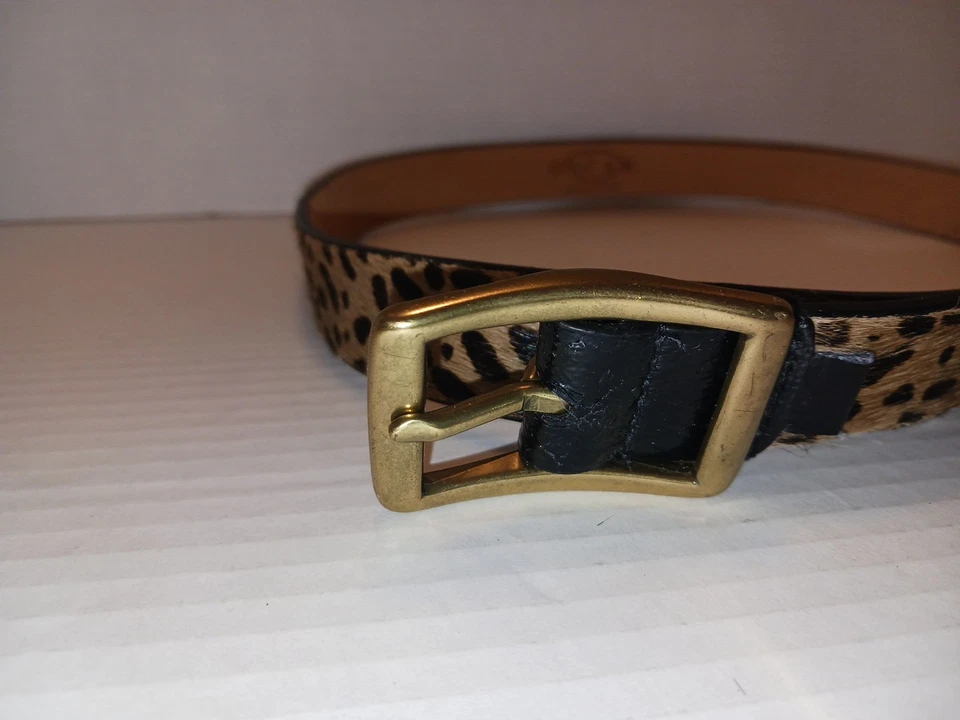 Cinturón Vintage Oscar de la Renta Estampado Animal Talla Grande 41" x 1" Foto 4 de 4