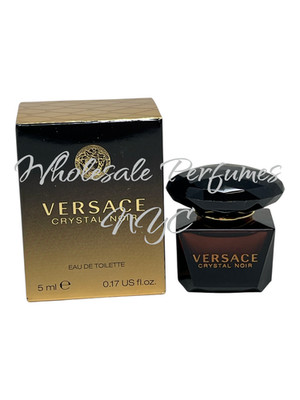 Versace Crystal Noir Eau de Toilette Splash for Women 0.17 Oz/5 ml New in Box