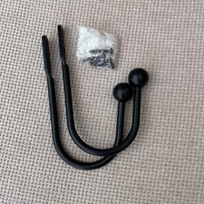 2Pcs Window Curtain Hold Backs Metal Tie Backs Arm Hooks Loop Holder U Shaped UK