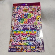LISA FRANK Stickers 600+ Sticker Book Pack 5 sheets Some Missing