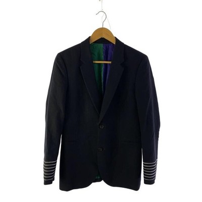Paul Smith Black Wool Tailored Blazer M Two Button Notch Lapel Auth