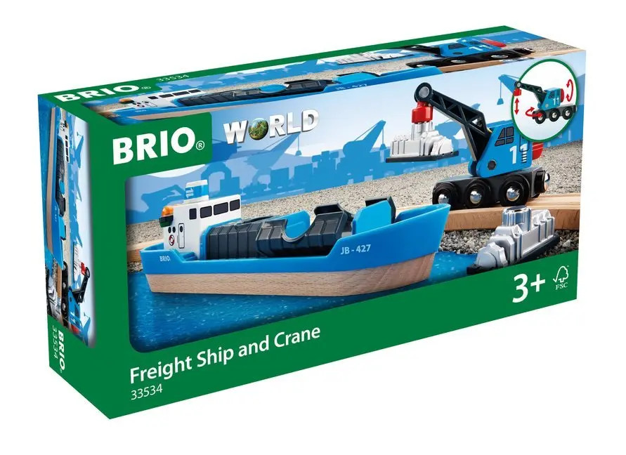 Ravensburger Brio - Containerschiff Mit Kranwagen - Image 10