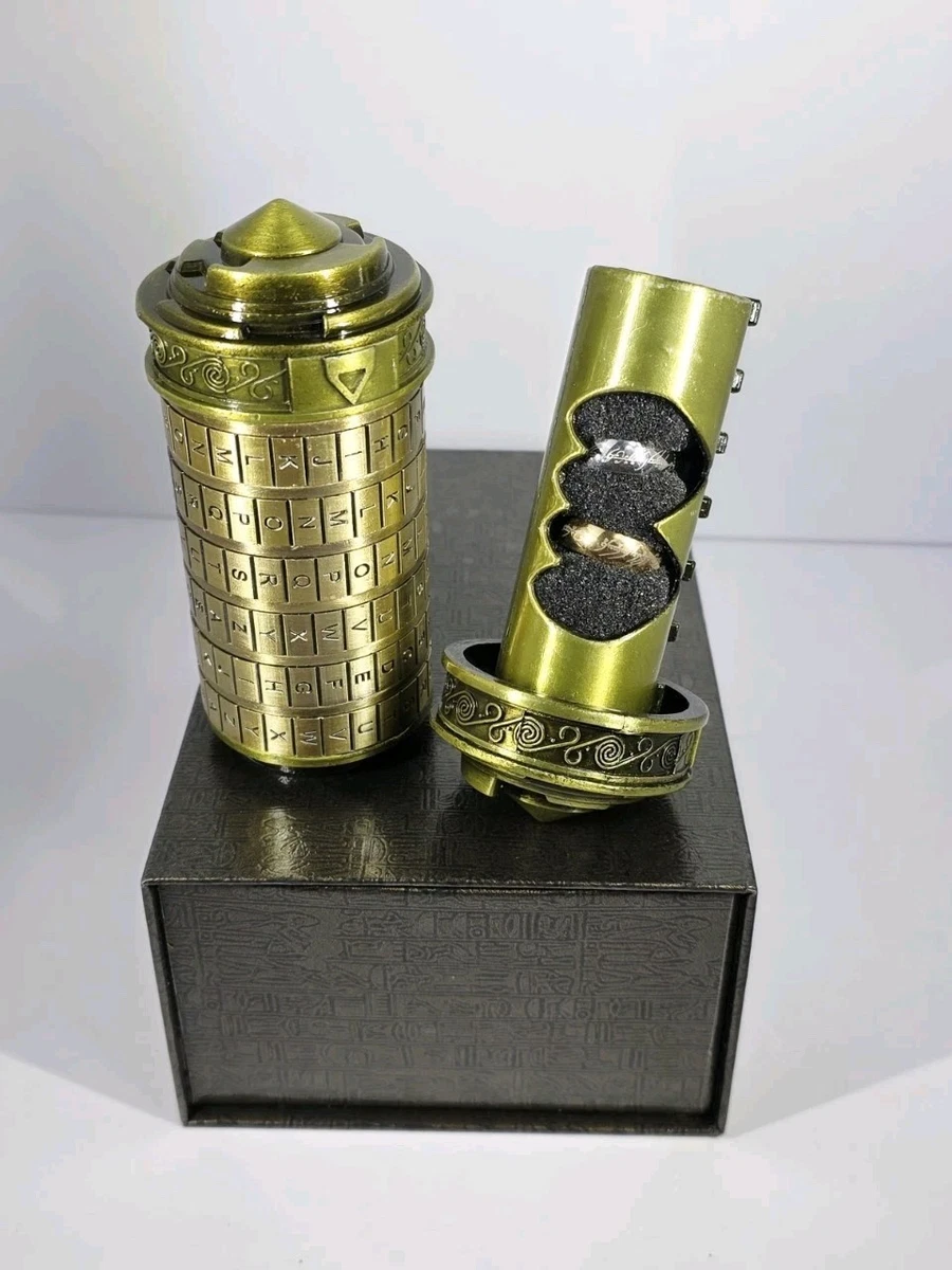 Mini Cryptex Da Vinci Code – Cadeau Anniversaire, Saint-Valentin, Noël, Mot De Passe Réinitialisable, Style Renaissance