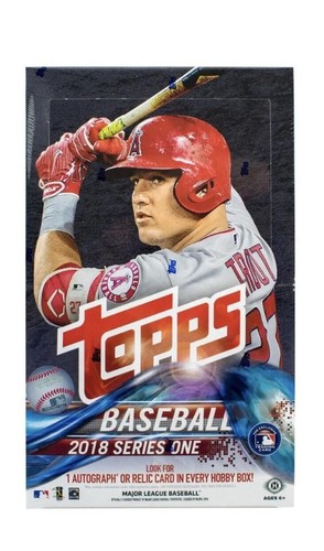2018 Topps Baseball Series 1 Hobby Factory Sealed Box