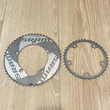 Set corona PowerGlide rossa SRAM 54T 42T 130 BCD 10 velocità strada TT aero esterno