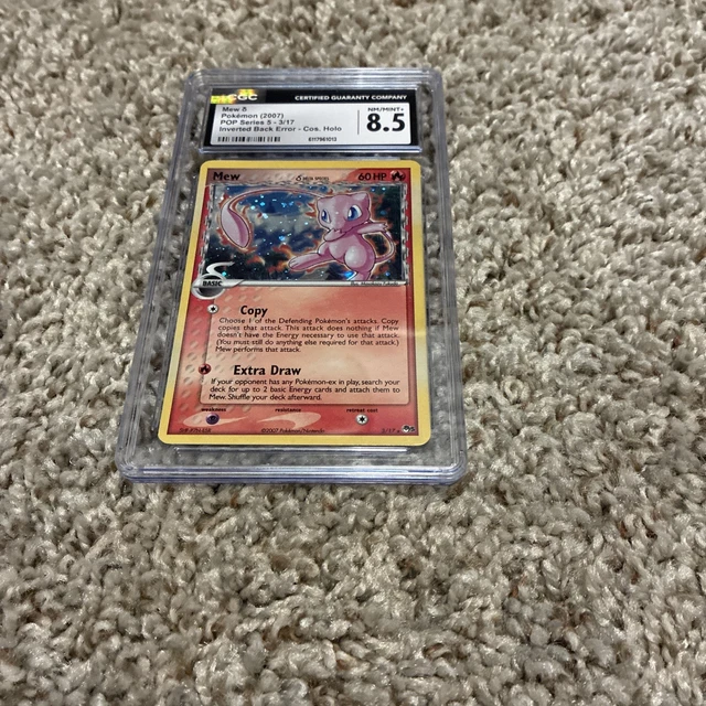 Pokemon Mew POP Series 5 Holo Rare #3 INVERTED BACK ERROR CGC 8.5 Possible psa 9
