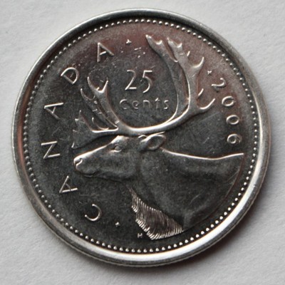 Kanada, 2006, 25 Cent Münze. Fünfundzwanzig Cent Münze, Quarter Dollar. (G03)