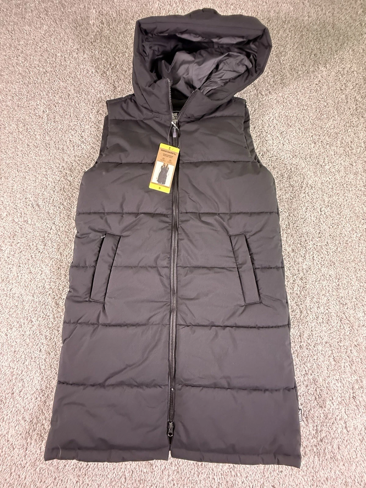 NWT Eddie Bauer Women's Puffer Vest Black Size Small