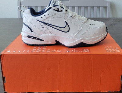 Brand New!! Women's Size 8 Nike Air Monarch IV White/Navy Low Top Sneaker