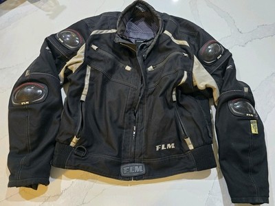 FLM Motorcycle Touring Jacket Men s 56 EU Polo-Tex Waterproof CE Armor Germany