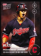 Francisco Lindor Cleveland Indians ALCS Win vs Blue Jays 2016 TOPPS NOW 581 /356