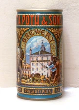 F. A. POTH & SONS Brewery Philadelphia C/S BO beer can