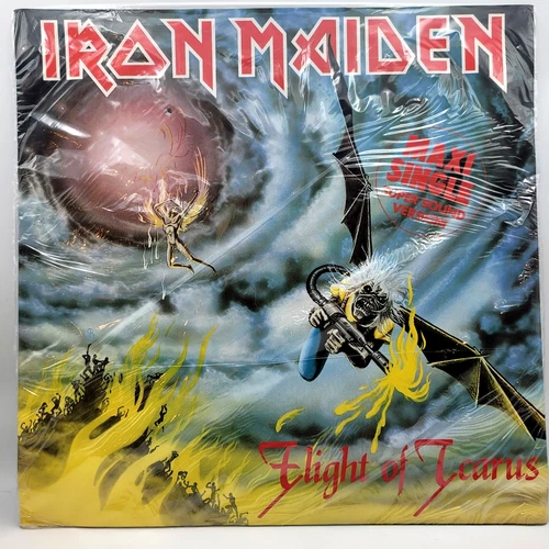 Iron Maiden Flight of Icarus Official 12" Vinyl Record First Press Germany 1983