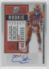 2020 Panini Contenders Optic Rookie Ticket Silver Prizm Curtis Weaver Auto 0d07