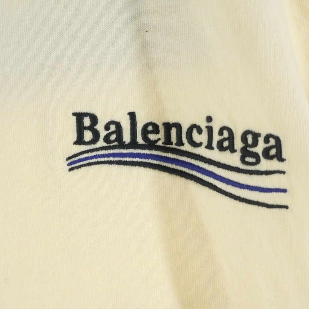 BALENCIAGA Political Campaign Logo short sleeve T-shirt cream-colored Used ab351 thumbnail 4