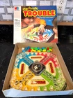 Vintage 1986 Trouble Board Game Pop O Matic Milton Bradley  Works