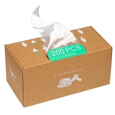 Disposable Piping Bags, Cake Decorating Bags, Pack of 200 Pieces (18 Inch)