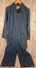 Levi's Jumpsuit Denim MEDIUM Women Standard Fit Front Slip Pockets Heritage NEW