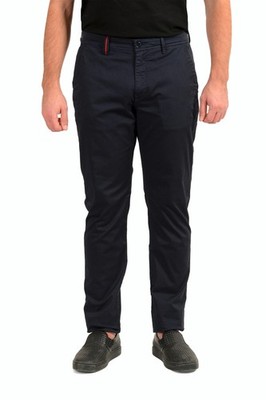 Scuderia Ferrari Men's Blue ''Ergonomic Pocket'' Slim Fit Chinos Pants