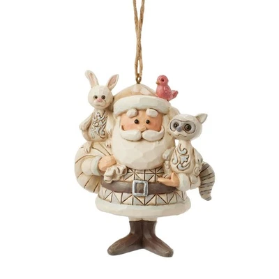 Jim Shore Rudolph Traditions WOODLAND SANTA WITH ANIMALS ORNAMENT 6017424