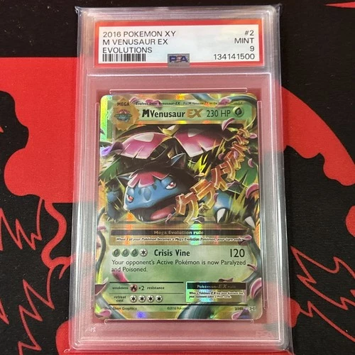 PSA 9 MEGA VENUSAUR EX 02/108 XY Evolutions