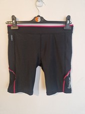 Skins A200 Womens Compression Shorts Size Large Black Pink VGC Gym Running