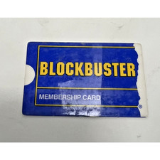 Vintage Authentic Blockbuster Video Membership Card Retro Nostalgia Collectible