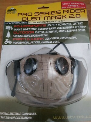 ATV-Tek Pro Series Rider Face Mask (Black / Brown)NEW