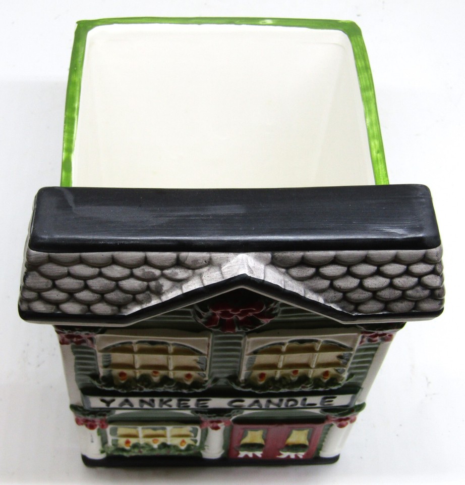 Yankee Candle Christmas House/Store Front Ceramic Jar Candle Holder eBay