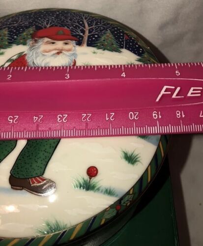 MIKASA Santa’s Putt Christmas Golfing Candy Trinket Box NIB Porcelain Fun Gift - Picture 5 of 11