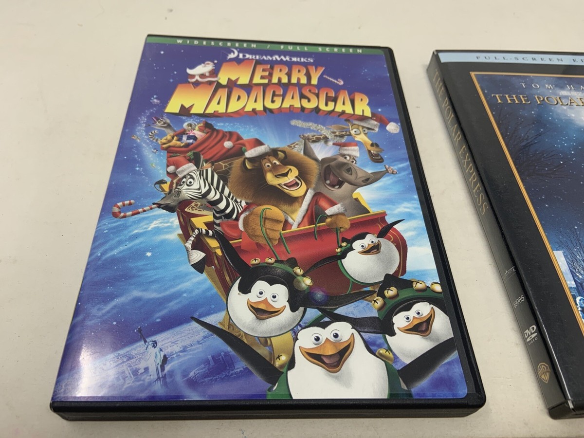 2 DVDs Merry Madagascar (DVD, 2009), DreamWorks & The Polar