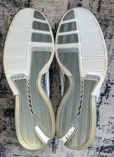 Vintage Nike Air Zoom Huarache 2K5 White Leather Basketball Shoes Mens Sz 18 - Picture 9 of 10