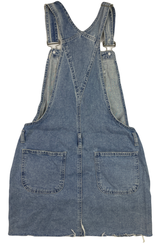 Mini mono vaquero con bolsillos dobladillo crudo talla UK 8 de ASOS para mujer - Imagen 2 de 8