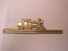 Steam Train Locomotive Engine Vintage HICKOK LARGE Tie Bar Clip