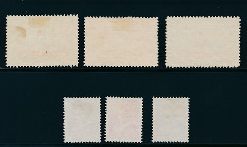 LUXEMBOURG (1923) SURCHARGES B4-6 (COMPLETE) & B55-57 (1933); ALL USED CV $72 - Picture 2 of 2