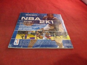 NBA 2K Sega Dreamcast Instruction Manual Booklet ONLY